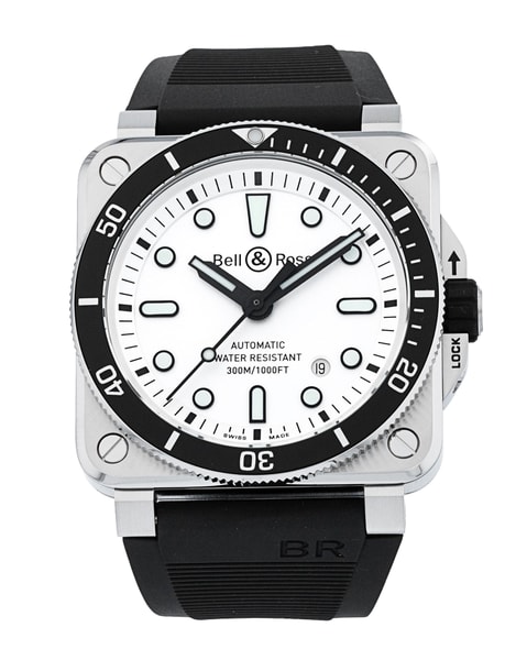 Bell and Ross BR03-92 BR0392-D-WH-ST/SRB